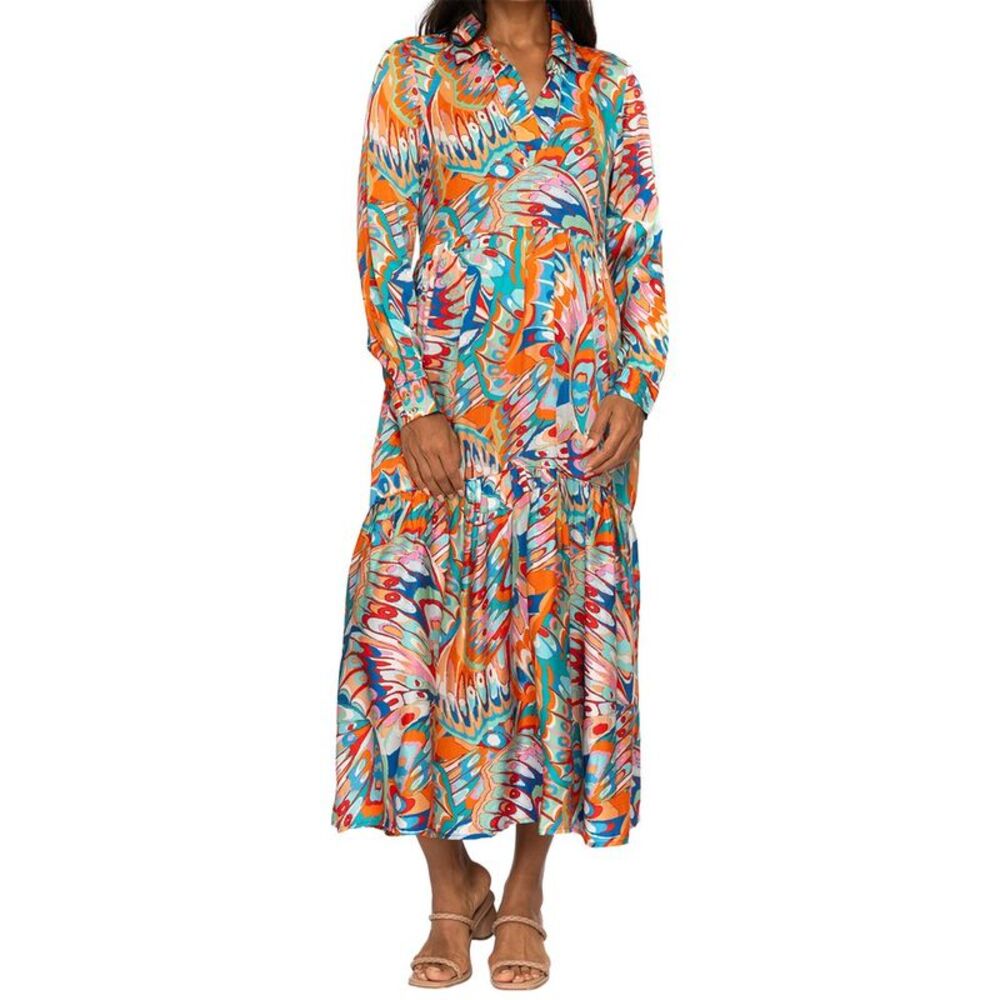 Tolani Womens Dory Midi Dress, Blue